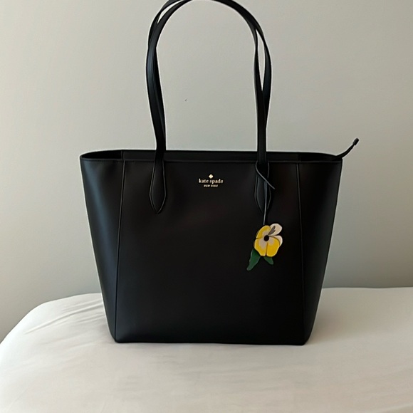 kate spade Handbags - NEW with tags Kate Spade black tote K597 PVC black